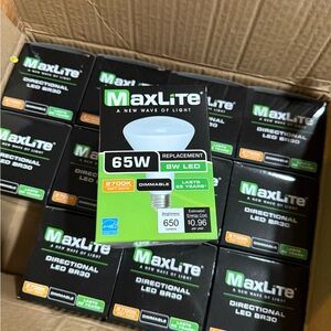 MaxLite 8W - 65W Replacement Directional LED BR30 Bulbs Dimmable - 22 Year 2700K